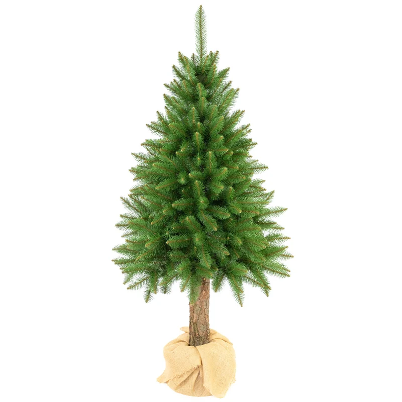 Premium-Fichten-Weihnachtsbaum am Stamm, 200 cm, dicht und naturgetreu, Damich