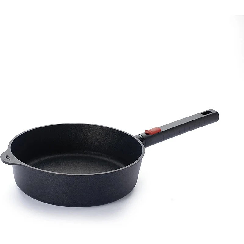 WOLL Eco Logic QXR Guss-Hochrandpfanne Ø 24 cm - 2,5L, PFAS-frei, abnehmbarer Griff, Induktion