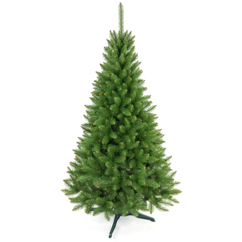 Fichten-Weihnachtsbaum auf einem Premium-Ständer, 220 cm, dicht und naturgetreu, Damich