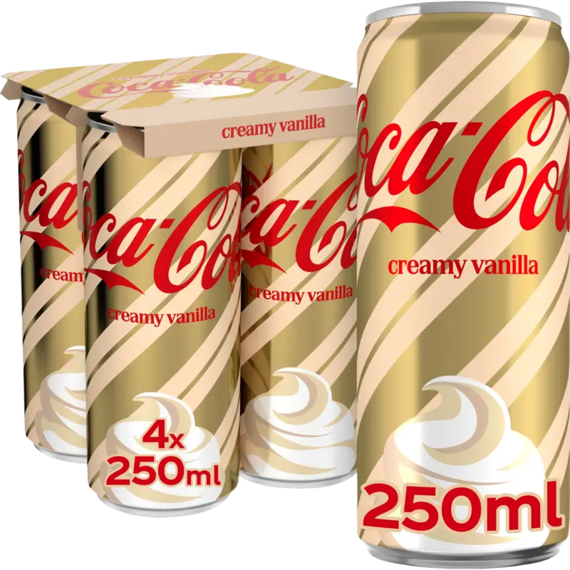 Coca-Cola Holiday creamy vanilla 4-pack