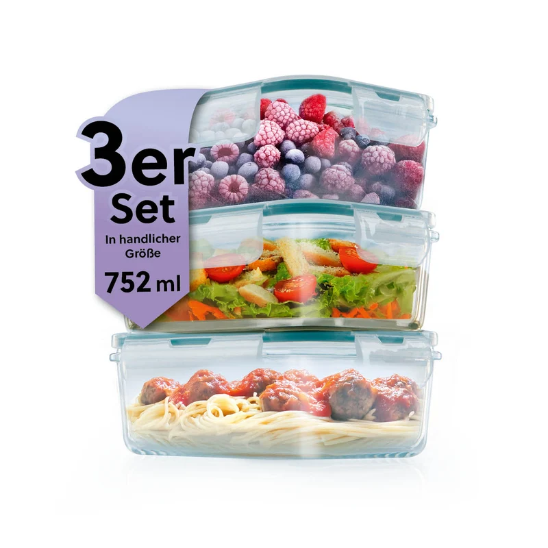 GOURMETmaxx Glas-Frischhaltedosen Klick-it - 725 ml