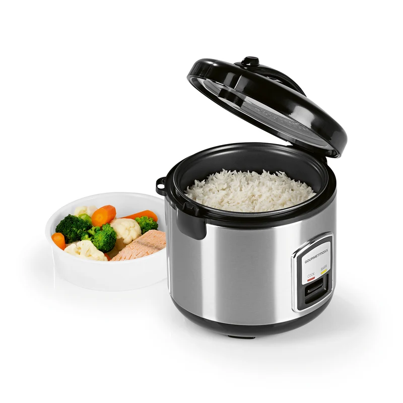 GOURMETmaxx Reiskocher mit Gartopf inkl. Dampfkorb/Reislöffel/Messbecher