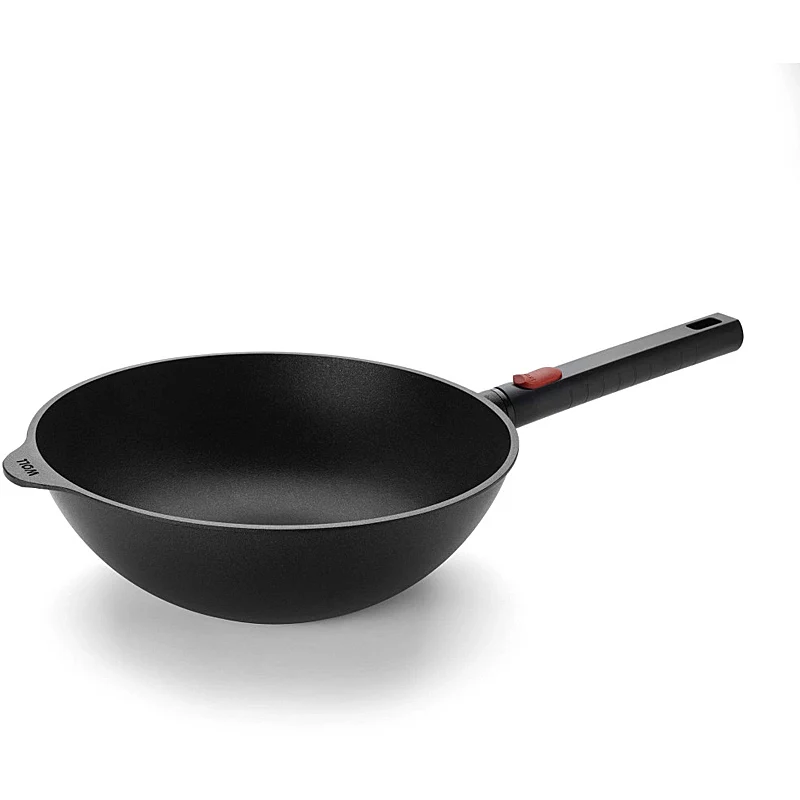 WOLL Eco Logic QXR Guss-Wok 28 cm Induktion mit abnehmbarem Stiel - 11028LCI-Q