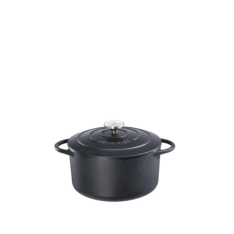 Bratentopf rund, 22 cm schwarz