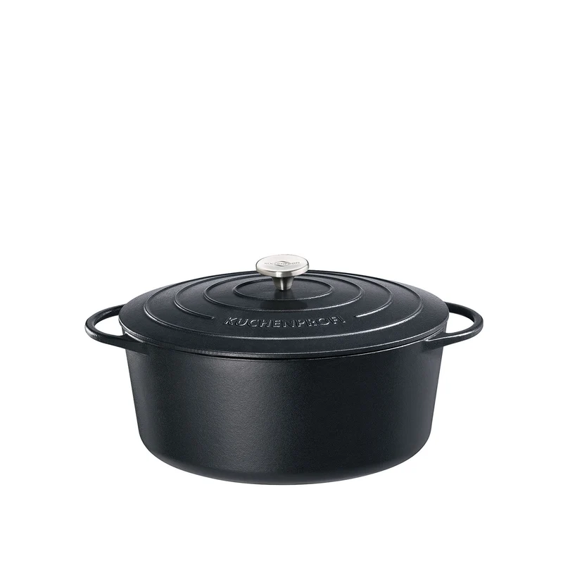 Bratentopf oval, 31 cm classic black