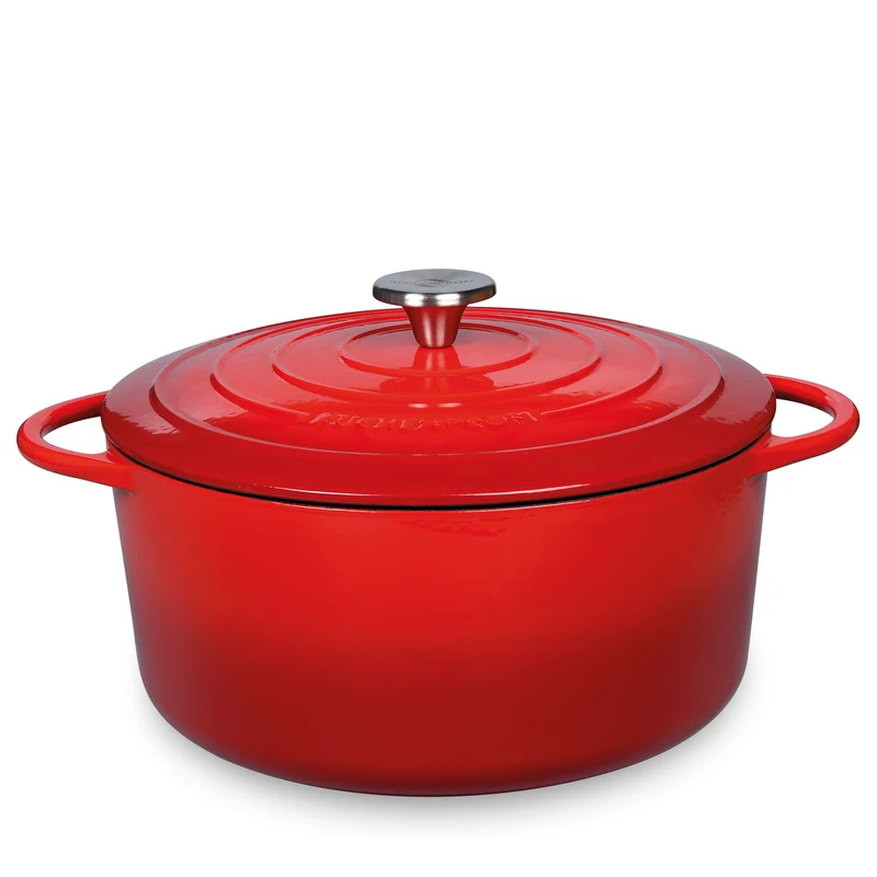 Bratentopf rund, 28 cm classic red