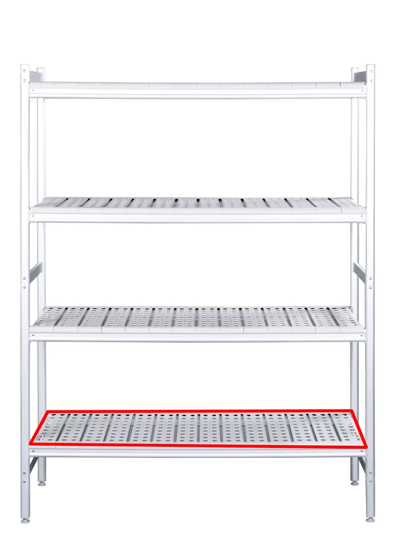 Saro Alu- Regalboden mit Kunstoffrosten 475x798mm