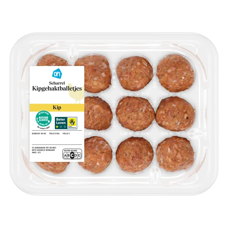 Scharrel kipgehaktballetjes