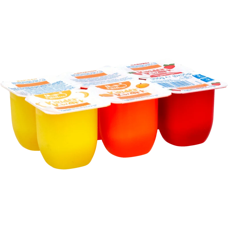 Zuivelmeester kinderkwark fruit 6x50g