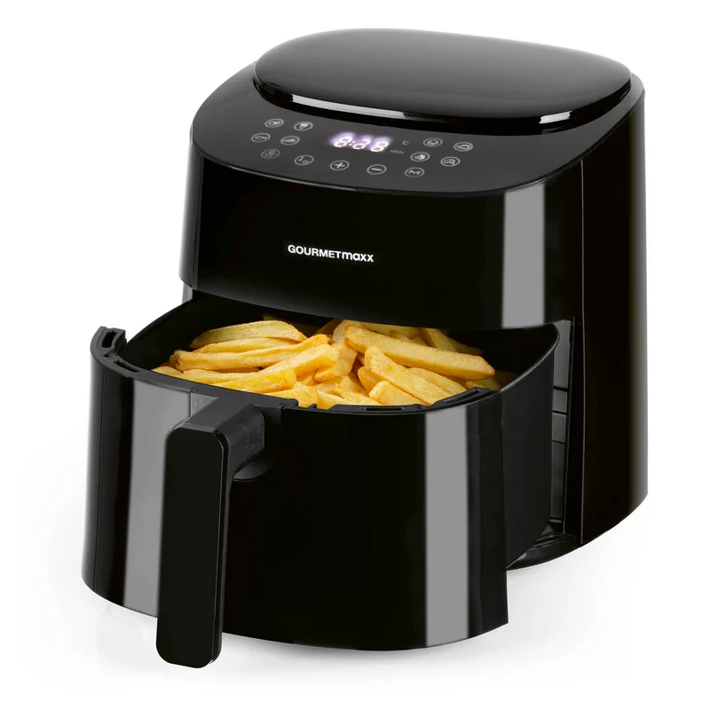 GOURMETmaxx Heißluft-Fritteuse Digital - 4,5l - 1400W - schwarz