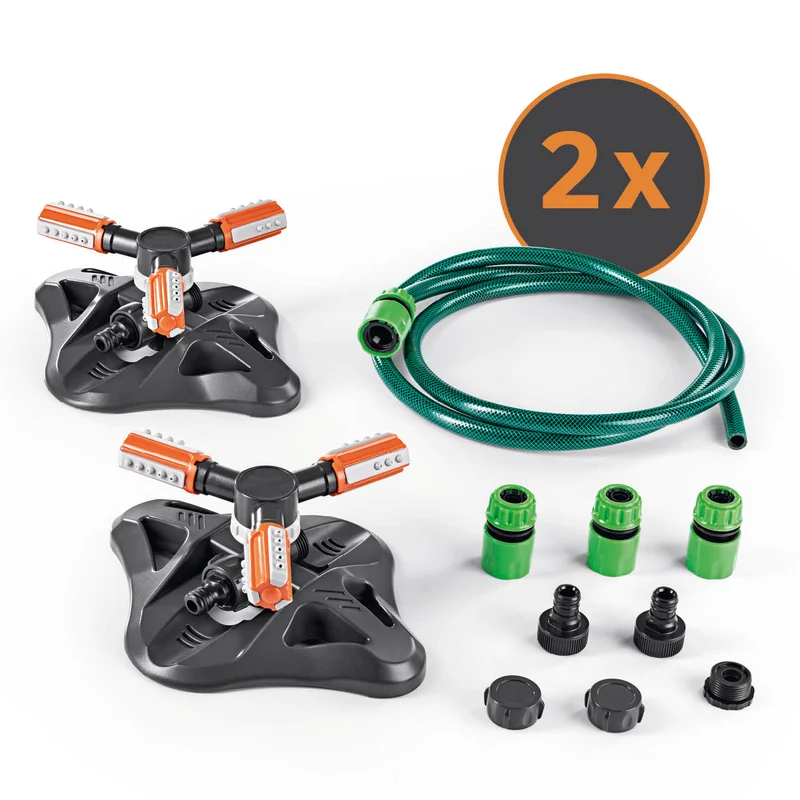EASYmaxx 360°-Gartensprinkler - 2er-Set