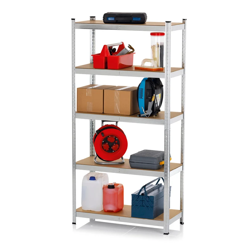 EASYmaxx 2 in 1 Schwerlastregal & Werkbank, 180 x 90 x 40 cm - 875 kg Traglast, 175 kg pro Ebene