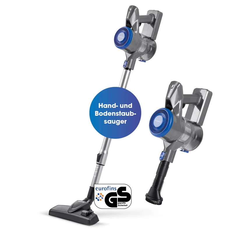 CLEANmaxx Akku-Hand- & Bodenstaubsauger - anthrazit/blau