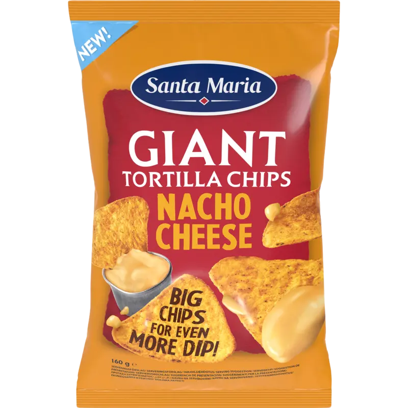Santa Maria Giant tortilla chips nacho cheese