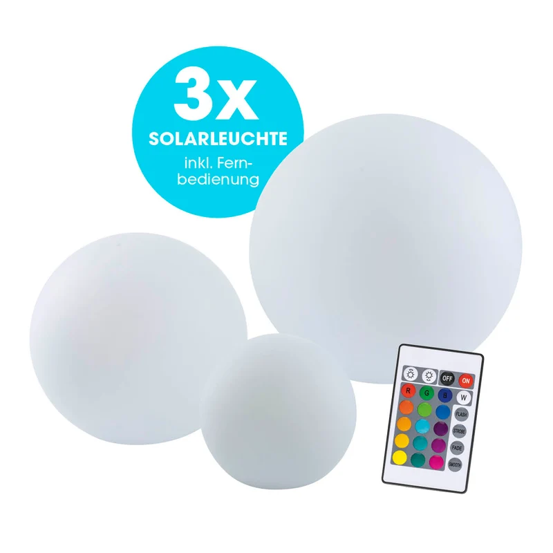 EASYmaxx Solar-Dekokugel mit Farbwechsel - 4er-Set