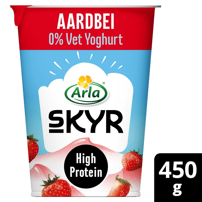 Arla Skyr aardbei yoghurt 0% vet