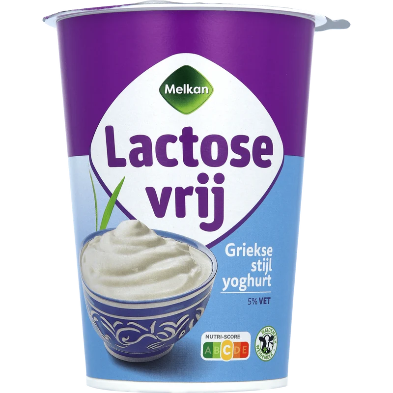 Melkan Griekse yoghurt 5% lactose vrij