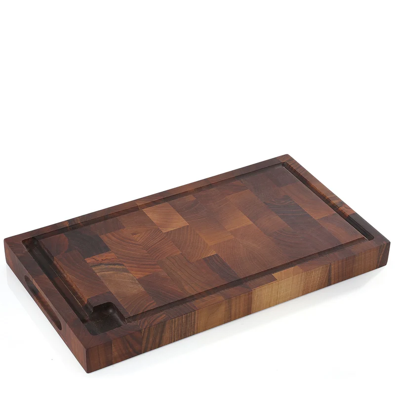 Hackblock, Nussbaum Stirnholz 45 x 25 x 4 cm