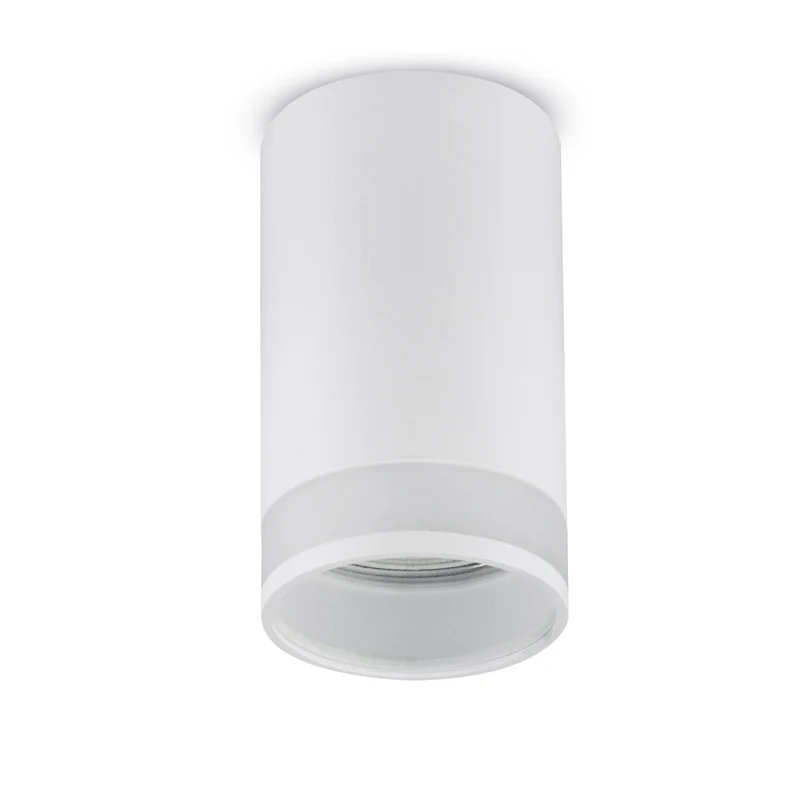 Maclean Anbauleuchte/Rohr, Spot, rund, Aluminium, GU10, 55x130mm, weiß, MCE361 W+LED Leuchtmittel GU10 7W Maclean Energy MCE437 NW neutralweiß 4000K, 220-240V~, 50/60Hz, 490 lm