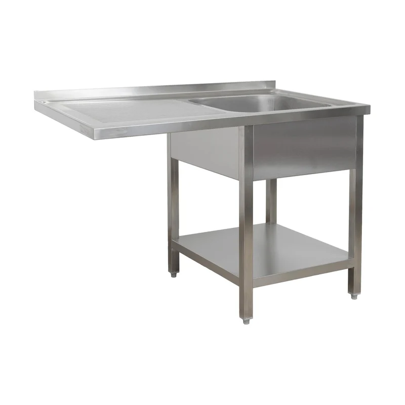 Spülzentrum 1200 x 600 x 850 mm 1 Becken rechts, mit Grundboden 600 mm Tiefe