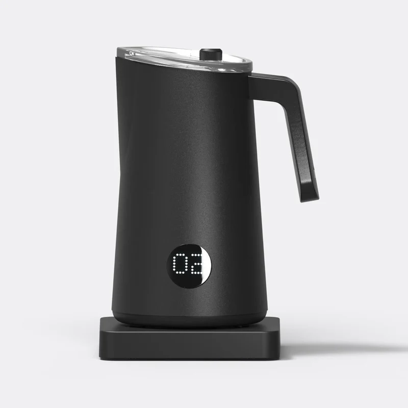 Elektrischer Milchaufschäumer | Automatischer Mikrofoam-Maker für Kuhmilch und pflanzliche Getränke