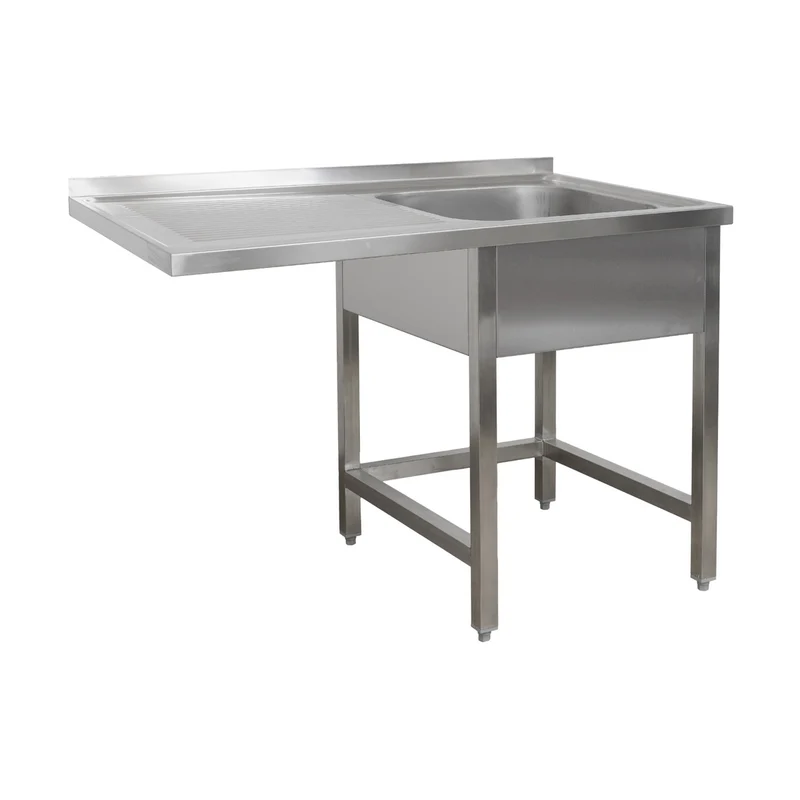 Spülzentrum 1200 x 600 x 850 mm 1 Becken rechts, ohne Grundboden 600 mm Tiefe