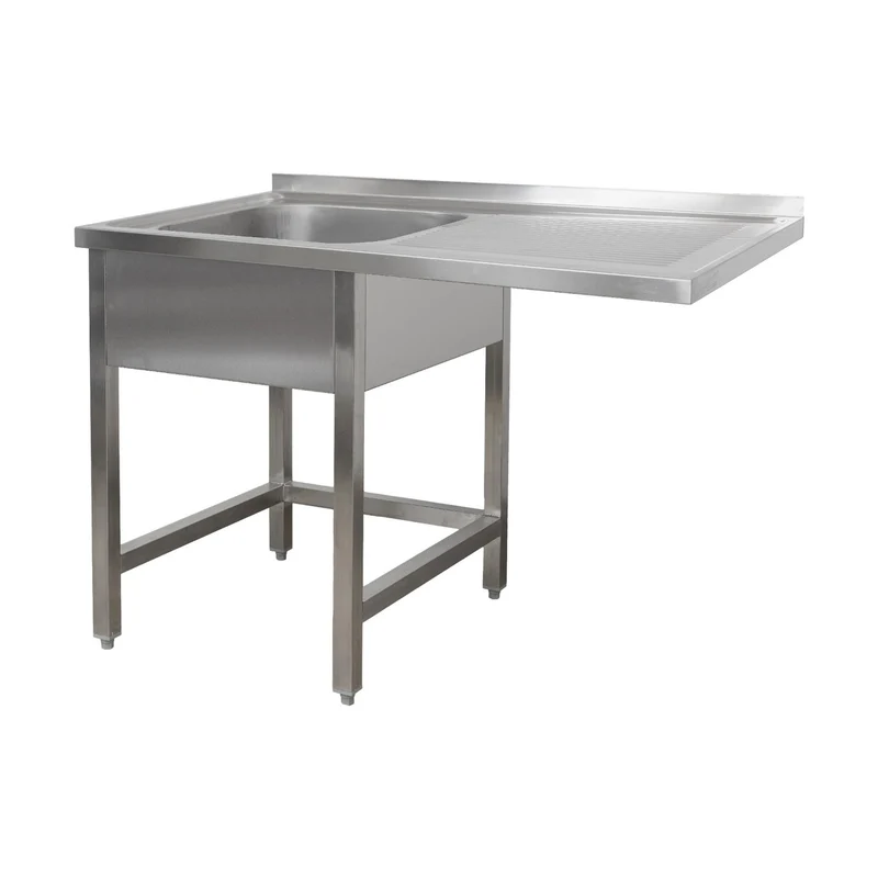 Spülzentrum 1200 x 600 x 850 mm 1 Becken links, ohne Grundboden 600 mm Tiefe