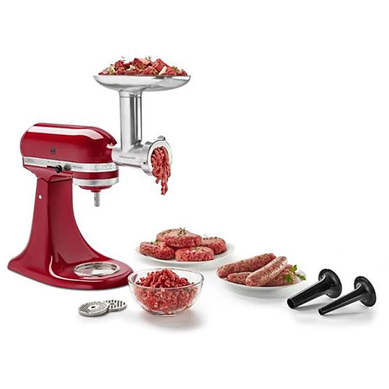 KitchenAid 5KSMMGA Ganzmetall Fleischwolf für alle Küchenmaschinen