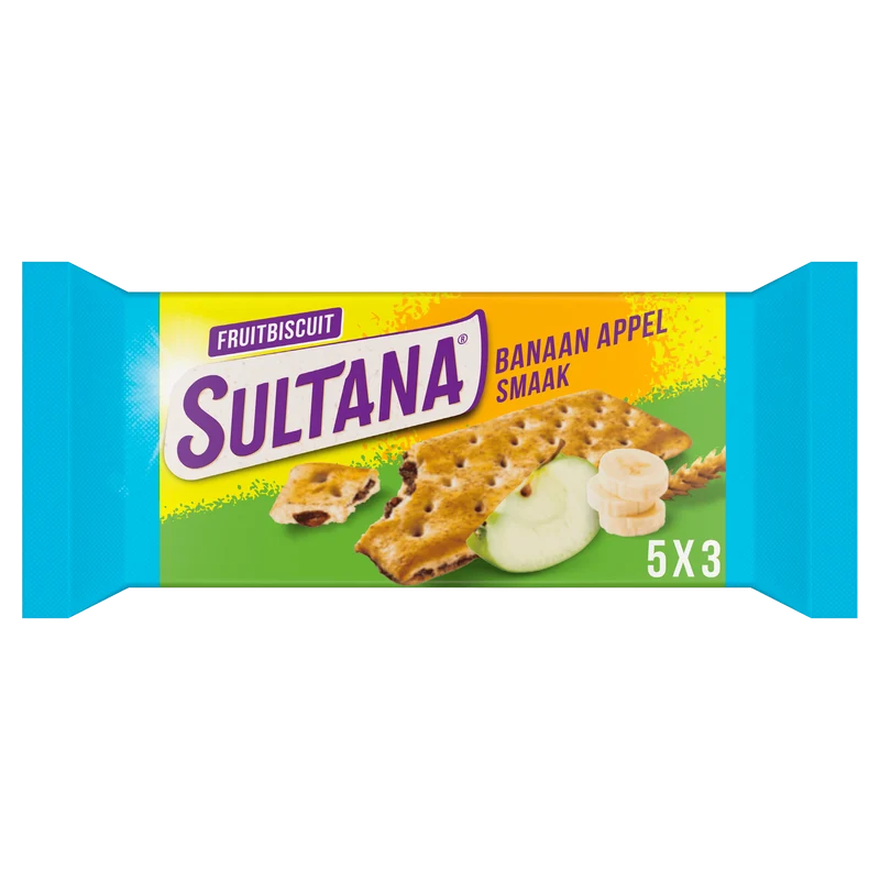 Sultana Fruitbiscuit 30% ms banaan-appel