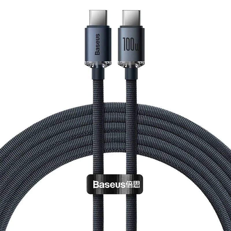 USB-C PD 2.0 1.2m Kabel Baseus Crystal CAJY000601 Schnellladung 3.0 100W