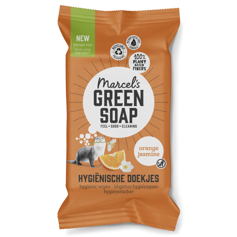 Marcel's Green Soap Hygienische doekjes orange & jasmin