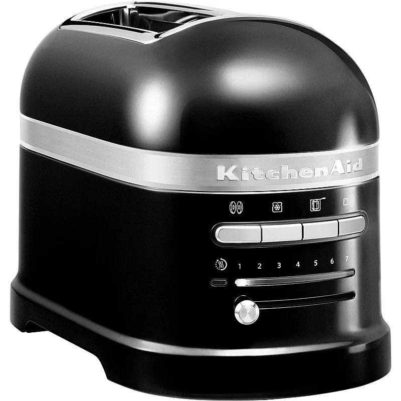 KitchenAid Artisan Toaster 2 Scheiben – Onyx Schwarz 5KMT2204EOB inkl. Sandwichzange