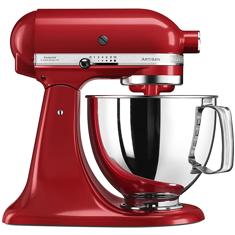 KitchenAid 5KSM125EER Artisan Küchenmaschine Empire Red – zeitloses Design, starke Leistung