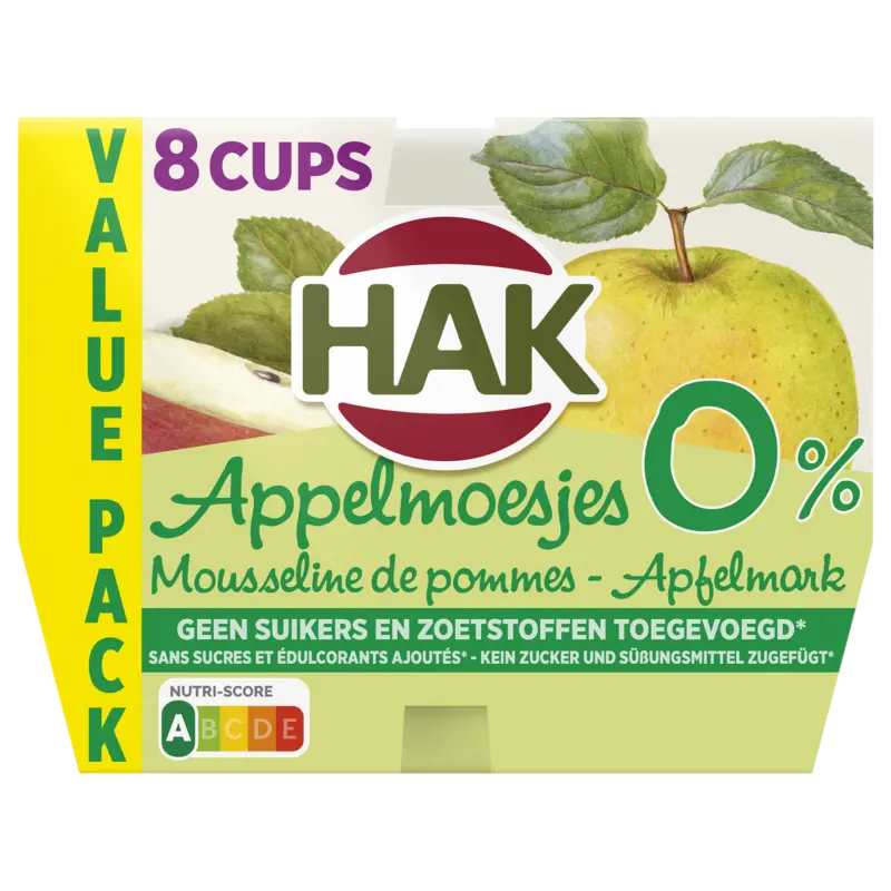 Hak Appelmoesjes 0% value 8-pack