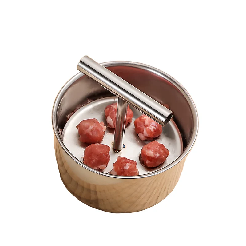 Fleischbällchen Presse | Edelstahl Patty-Presse für gleichmäßige Burger und Fleischbällchen