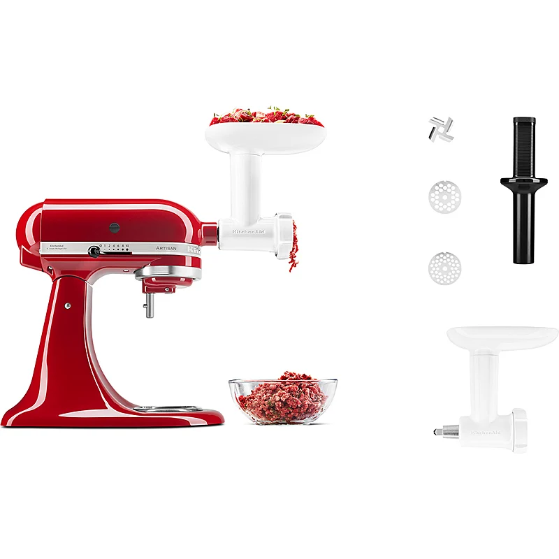 Kitchenaid 5KSMFVSFGA Fleischwolf und Pürieraufsatz 2-teilig für Artisan