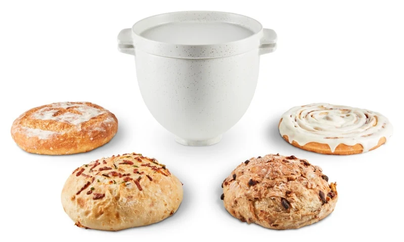KitchenAid Brotbackschüssel mit Backdeckel Keramik 5KSM2CB5BGS
