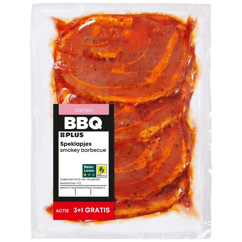 Speklapjes smokey barbecue