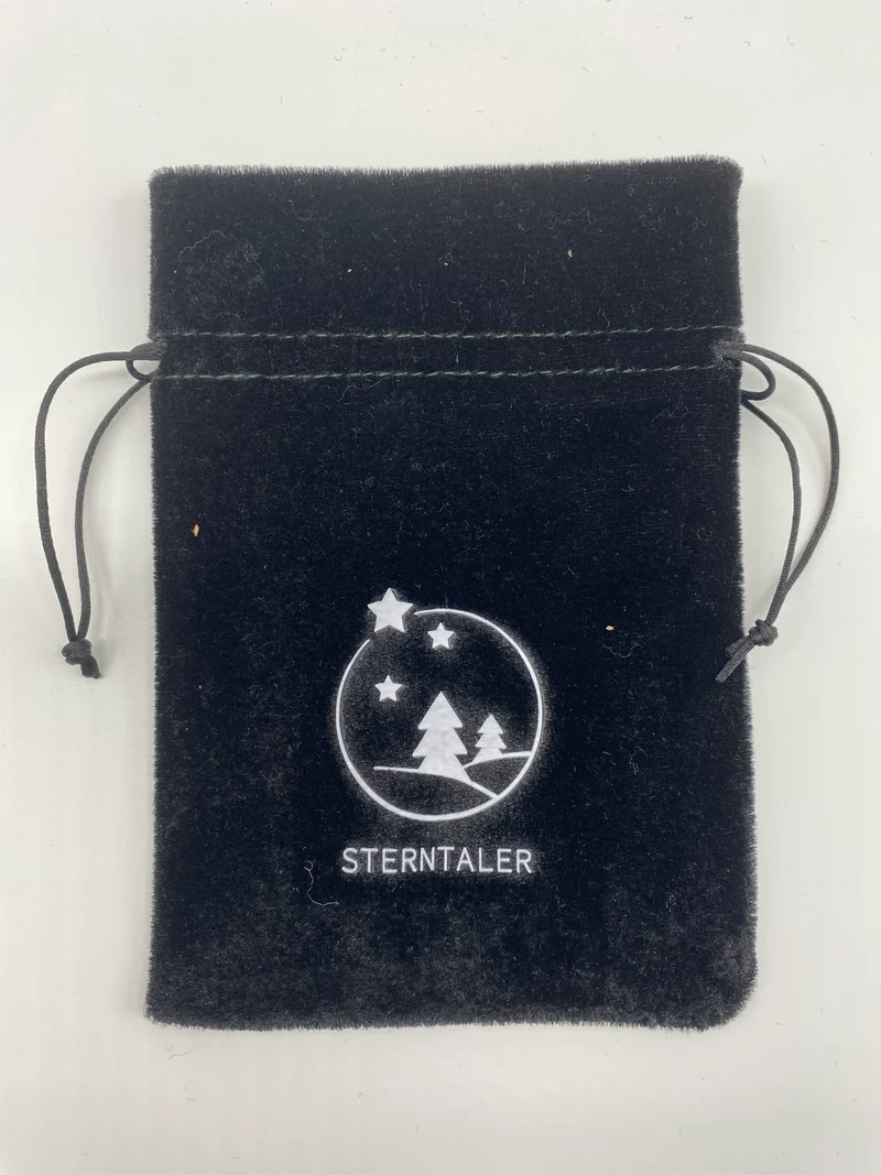 Samtbeutel ca. 10 cm für Batteriefach, schwarz