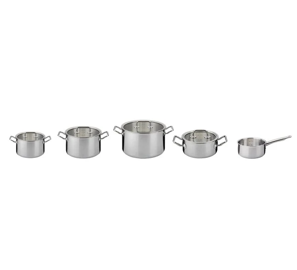 Topf-Set 5-teilig mit Glasdeckel