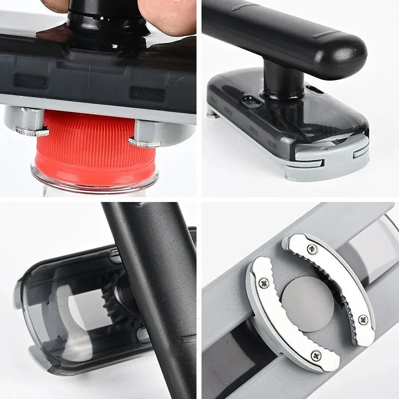 2-in-1 Dosenöffner für Dosen, Flaschen & Gläser | Ergonomischer, rutschfester Griff | Sicher mit glatten Kanten | Kompakt & tragbar