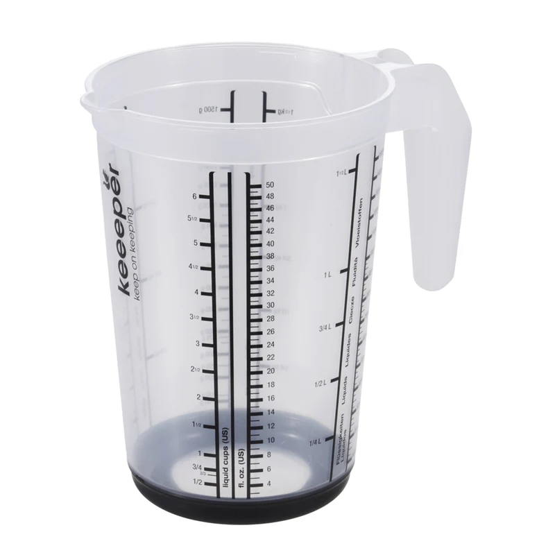 Keeeper Masimmo Messbecher 13,5 x 19 cm rutschfester Boden