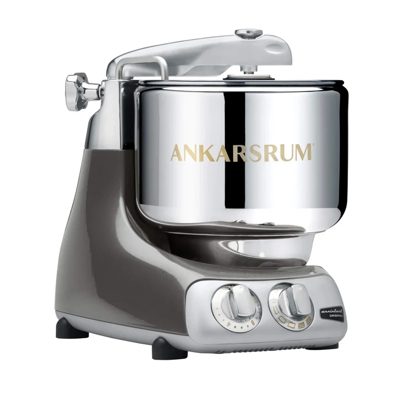 Ankarsrum Assistent Original 6230 - Black Chrome Hochglanz Metallic incl. Ice Creme Maker