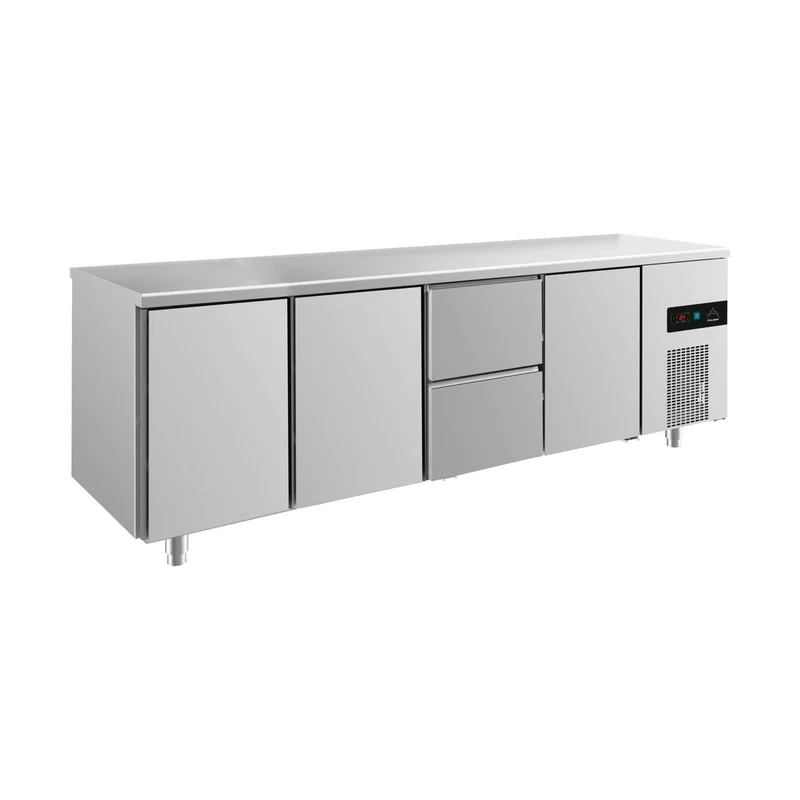 Kühltisch -2 bis +8°C 2330x700x850mm mit 3x Türen und 1x zwei Schubladen – Art.-Nr. KT4TTZT