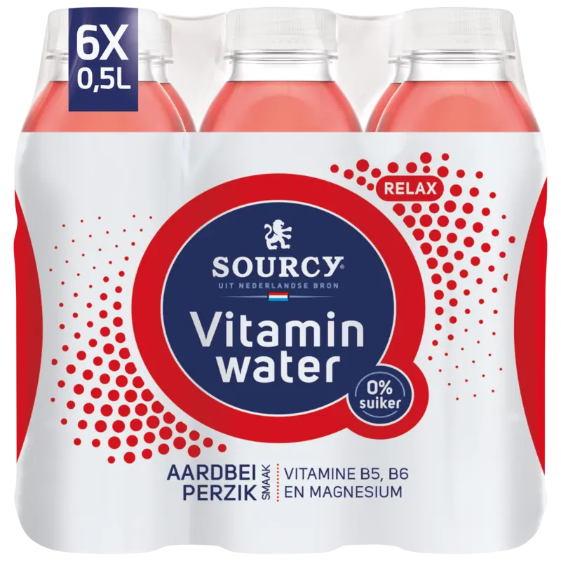 Sourcy Aardbei perzik 6-pack