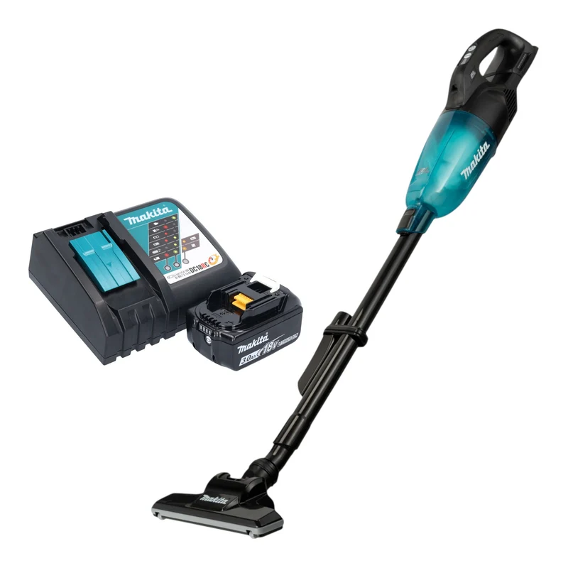 Makita DCL 284 FRFB Akku Staubsauger 18 V 0,73 l Schwarz Brushless + 1x Akku 3,0 Ah + Ladegerät