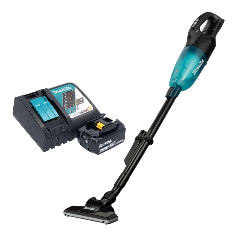 Makita DCL 284 FRMB Akku Staubsauger 18 V 0,73 l Schwarz Brushless + 1x Akku 4,0 Ah + Ladegerät