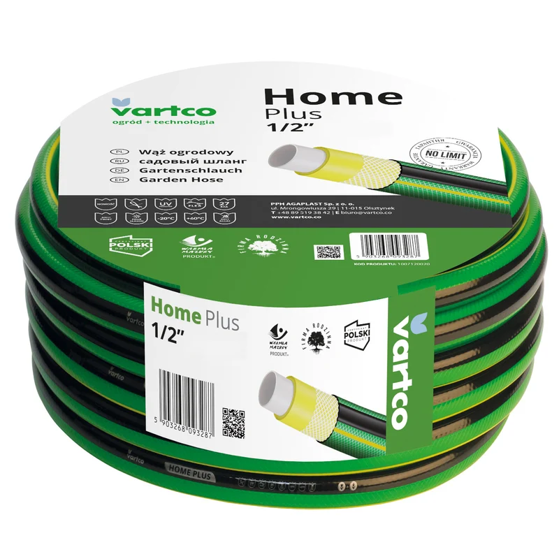 4-lagiger Wasserschlauch Anti Twist Gartenschlauch Schlauch Gartenbewässerung Flexibel Flexischlauch Polyester-Kreuzgeflecht UV-beständig 27 Bar 1/2" 30m