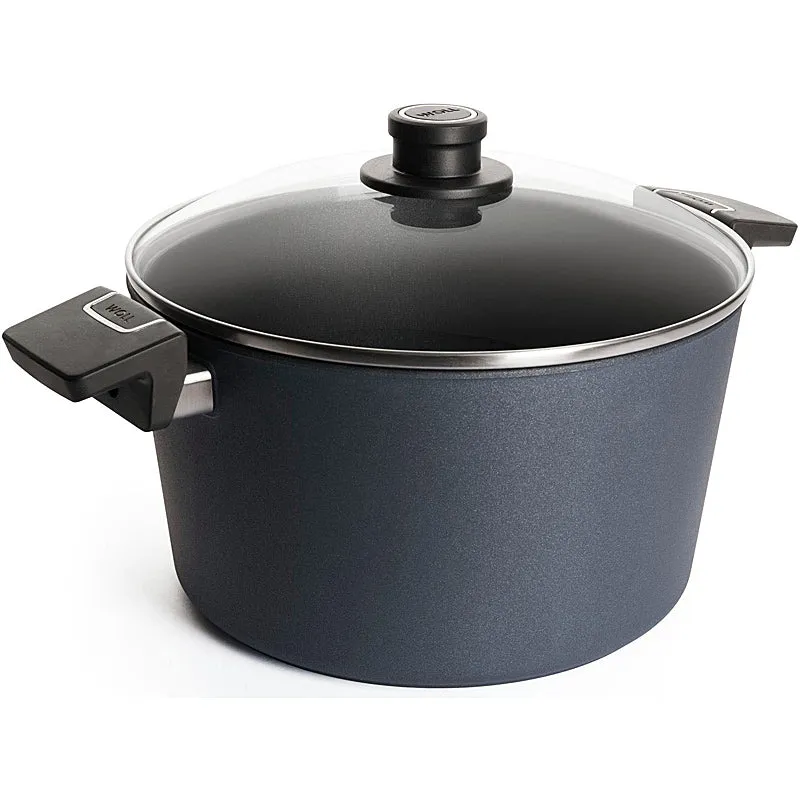 WOLL NOWO INDUKTION LINE-Gusstopf, 24 cm Ø; 12 cm hoch; 4,5 Liter; mit 2 Seitengriffen; inkl. Sicherheitsglasdeckel 124ILL