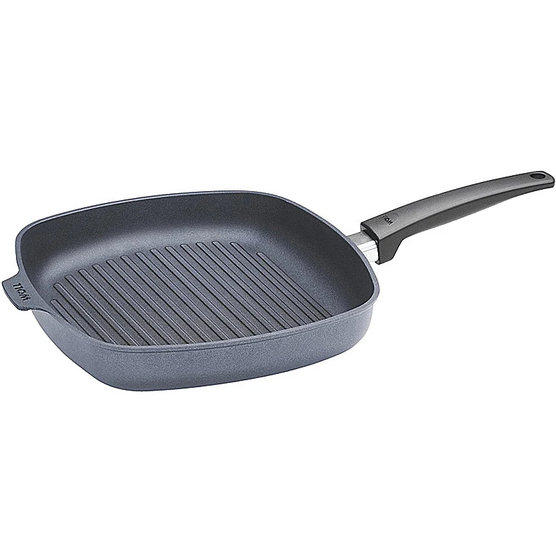 WOLL Saphir LITE Induktion Viereckpfanne 28 x 28cm, 6,5cm hoch mit Rillen 628-1SLI
